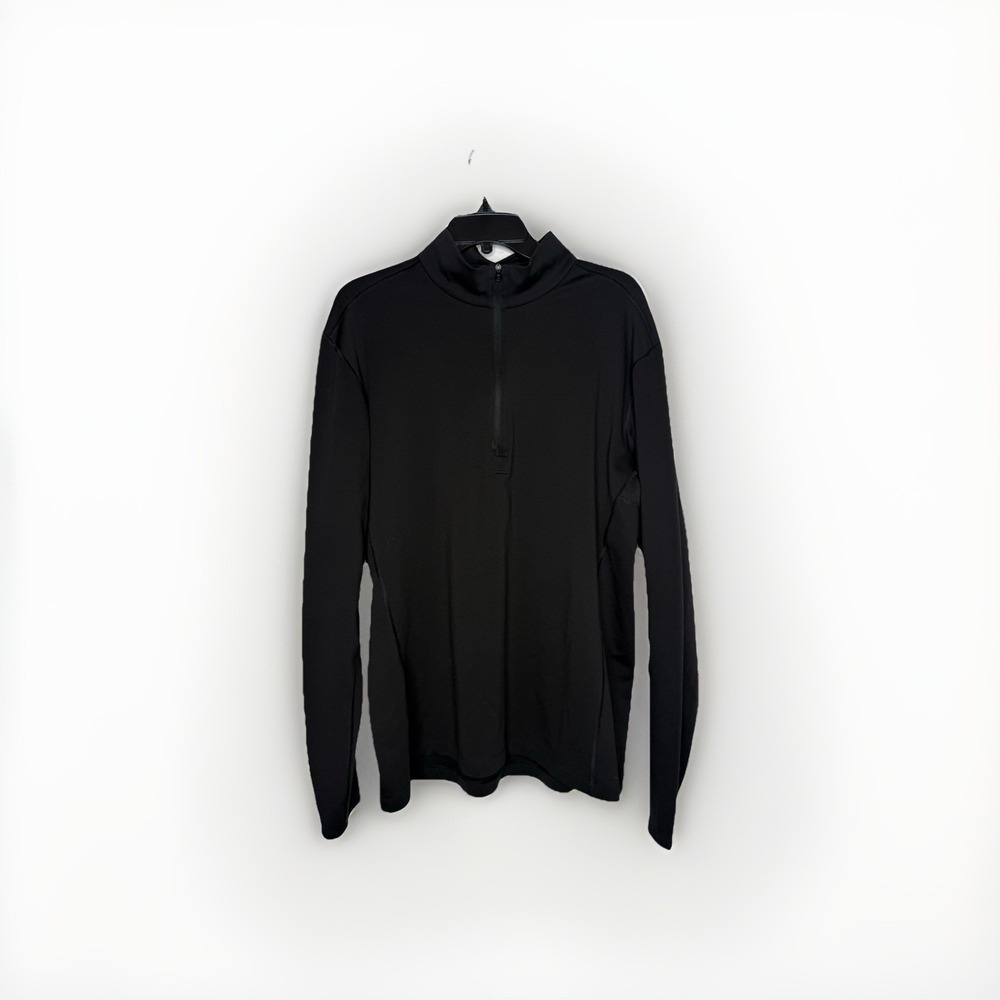 ARC'TERYX PHASE AR MENS XXL BASE LAYER 1/4 ZIP LONG SLEEVE Black PULLOVER